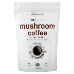 Micro Ingredients, органический грибной кофе, арабика, растворимый, 396 г (14 унций)