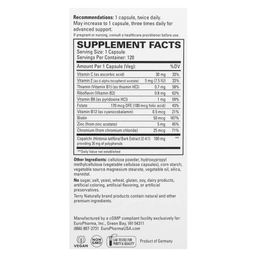Terry Naturally, Sucontral D, 120 капсул