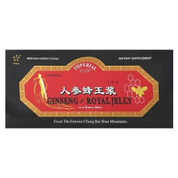 Imperial Elixir, Женьшень и маточное молочко на медовой основе, 30 бутылочек по 10 мл