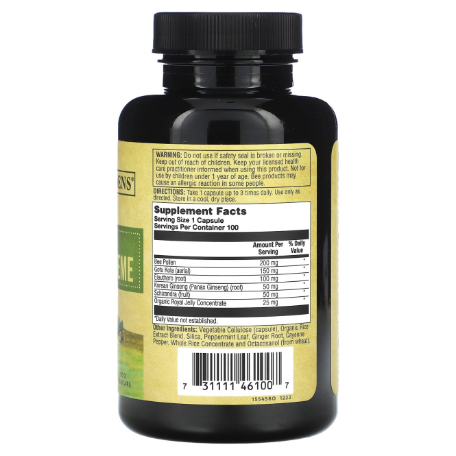 Honey Gardens, Premier One, Raw Energy Extreme, без кофеина, 100 растительных капсул