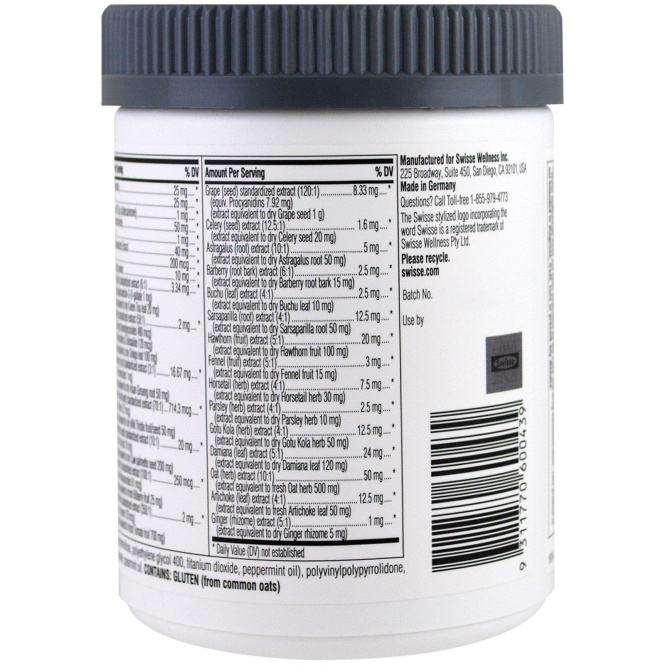 Swisse, Мультивитамины Mens Ultivite, мужское здоровье, 120 таблеток