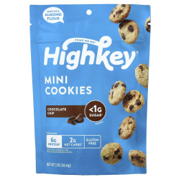 HighKey, Mini Cookies, шоколадная крошка, 56,6 г (2 унции)