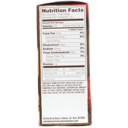 Nature's Bakery, Безглютеновый батончик из инжира, гранат, 6 двойных упаковок, по 2 унц. каждый