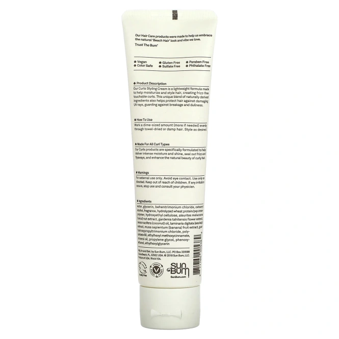 Sun Bum, Крем для укладки кудрей, 148 мл (5 жидк. унц.)