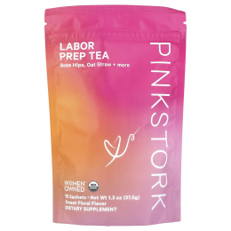 Pink Stork, Labor Prep Tea, сладкий цветочный чай, 15 пакетиков, 37,5 г (1,3 унции)