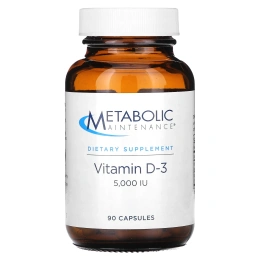 Metabolic Maintenance, Витамин D-3, 5,000 МЕ, 90 капсул