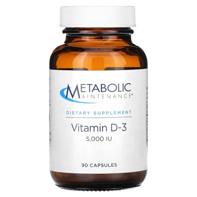Metabolic Maintenance, Витамин D-3, 5,000 МЕ, 90 капсул