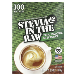 In the Raw, Stevia In The Raw®, нулевой подсластитель, 100 пакетиков, 100 г (3,5 унции)