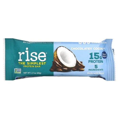 Rise Bar, Протеиновый батончик, шоколад и кокос, 12 батончиков, 2,1 унц. (60 г) каждый