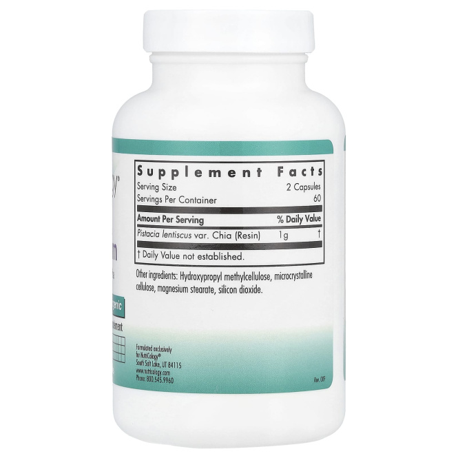 Nutricology Mastic Gum, 120 растительных капсул