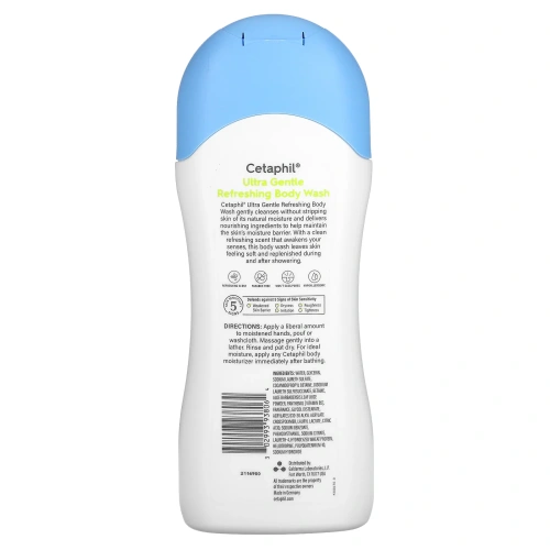 Cetaphil, Ultra Gentle, освежающий гель для душа, свежий аромат, 500 мл