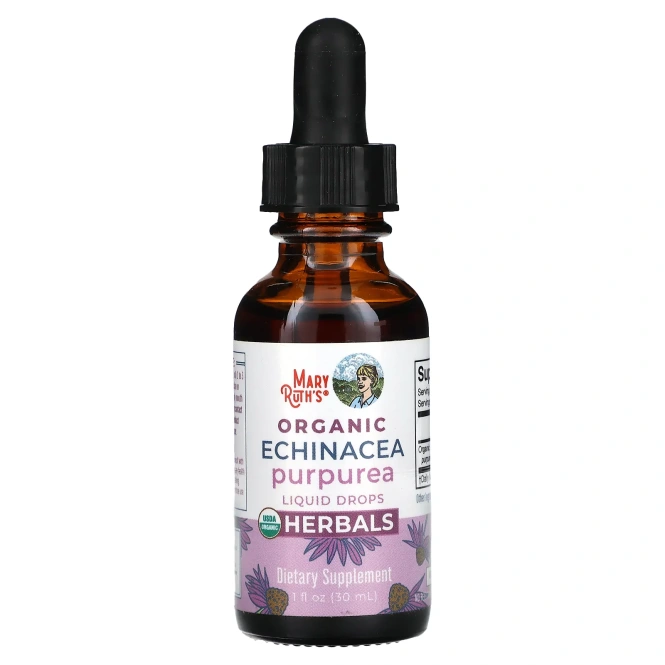 MaryRuth's, органическая эхинацея пурпурная, капли, без спирта, 30 мл (1 жидк. унция)