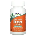 NOW Iron 36 mg Double Strenght Железо двойной силы, 90 растительных капсул