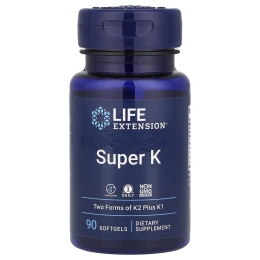 Life Extension, Продукт «Super K», 90 мягких желатиновых капсул