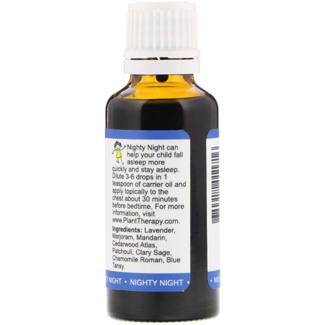 Plant Therapy, KidSafe, 100% чистые эфирные масла, Спокойной ночи, 1 ж. унц. (30 мл)