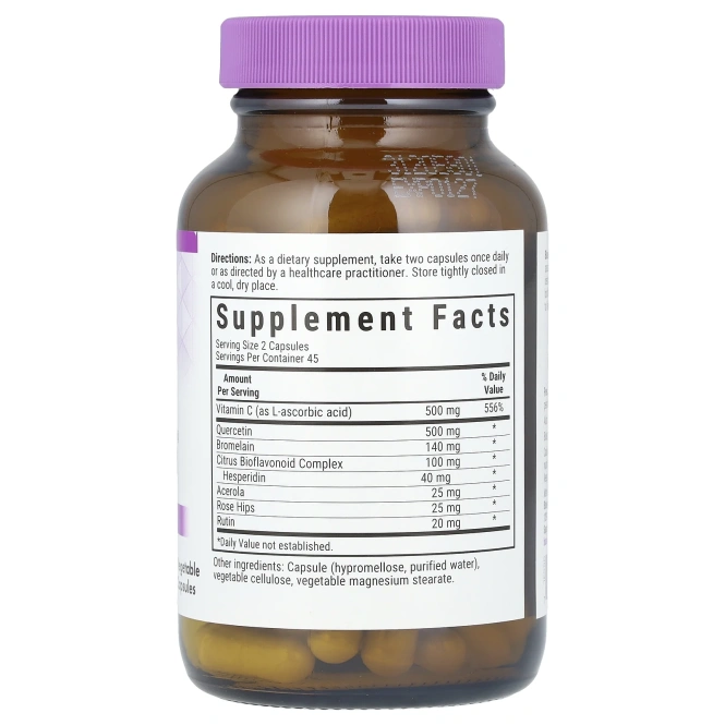 Bluebonnet Nutrition, Супер-кверцетин, 90 капсул в растительной оболочке