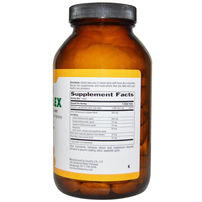 Country Life, Maxi C-комплекс, 180 таблеток