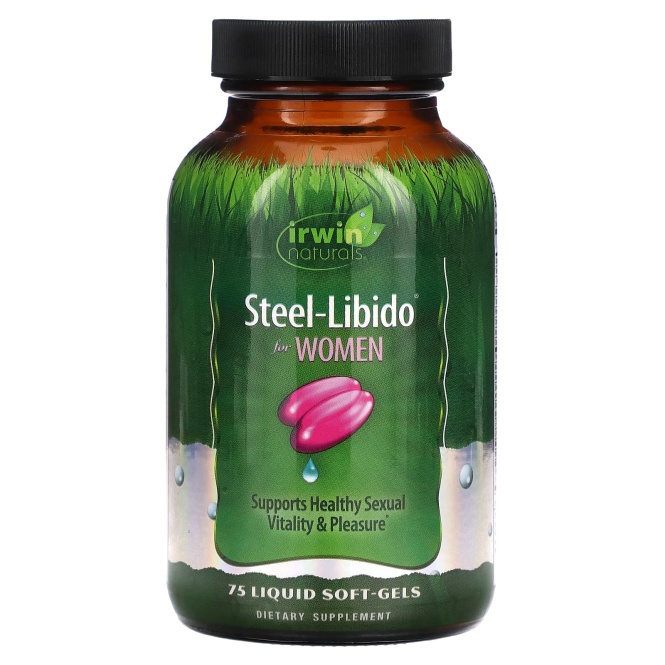 Irwin Naturals, Steel-Libido для женщин 75 софтгелей