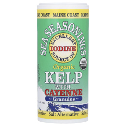 Maine Coast Sea Vegetables, Sea Seasonings, органические бурые водоросли с кайенским перцем, в гранулах, 43 г (1,5 унции)