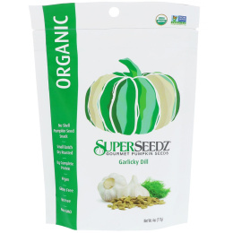SuperSeedz, Тыквенные семечки для ценителей, Органические, Чеснок и укроп, 4 унции (113 г)