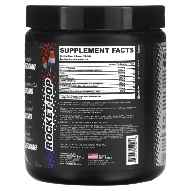 Beast, Beast Mode, Rocket Pop, 302,5 г (10,67 унции)