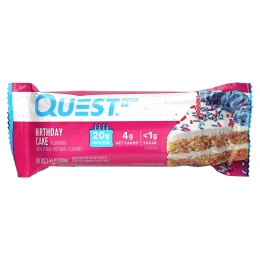 Quest Nutrition, протеиновый батончик, со вкусом праздничного торта, 12 батончиков, 60 г (2,12 унции) каждый