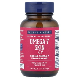 Wiley's Finest, Omega-7 Skin, 30 капсул
