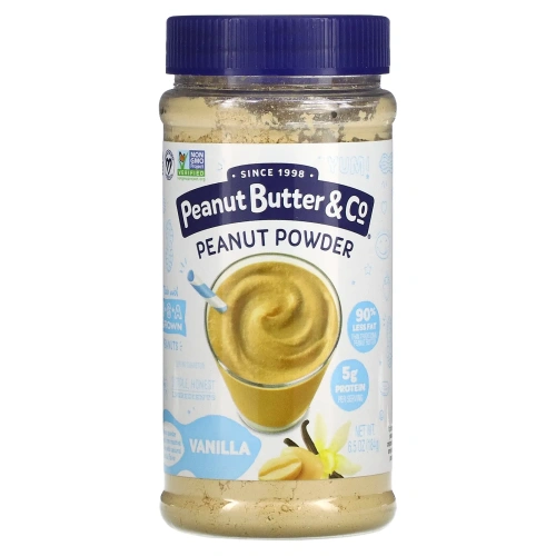 Peanut Butter & Co., "Мощный орех", порошковое арахисовое масло, ваниль, 6,5 унции, (184 г)
