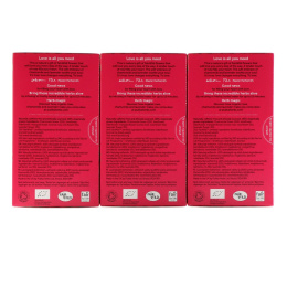 Pukka Herbs, Любовь, Чай с органической розой, ромашкой и лавандой, Без кофеина, Упаковка из 3 единиц, По 20 пакетиков травяного чая в каждой