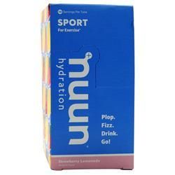Nuun, Sport - Hydration Клубника Лимонад 8 флаконов