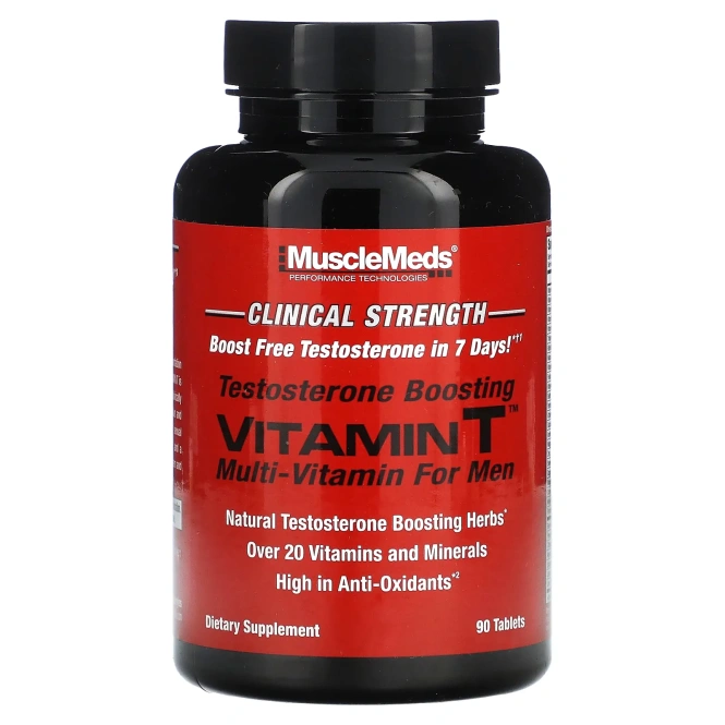 MuscleMeds, Vitamin T Мультивитамин для мужчин 90 таблеток