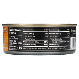 Crown Prince Natural, Альбакорский тунец, белый, с родниковой водой, 142 г (5 унций)