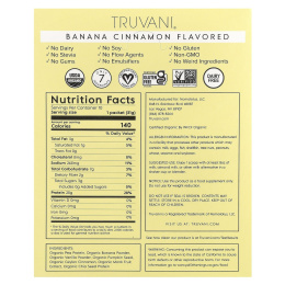 Truvani, Протеиновый порошок на растительной основе, банан и корица, 10 пакетиков по 31 г (1,09 унции)