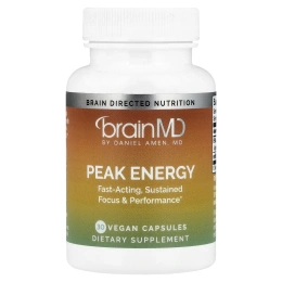 BrainMD, Peak Energy, 30 веганских капсул