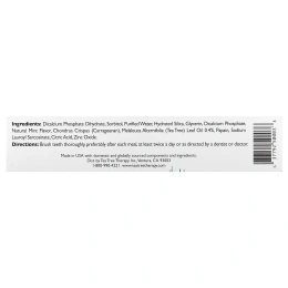 Tea Tree Therapy, Натуральная Отбеливающая Зубная Паста, с Маслом Чайного Дерева 3 унции (85 г)