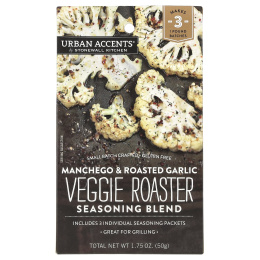 Urban Accents, Смесь приправ Veggie Roaster, манчего и жареный чеснок, 50 г (1,75 унции)