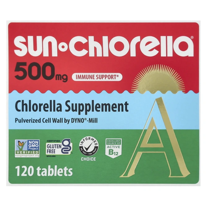 Sun Chlorella, Sun Chlorella A, 500 мг, 120 таблеток
