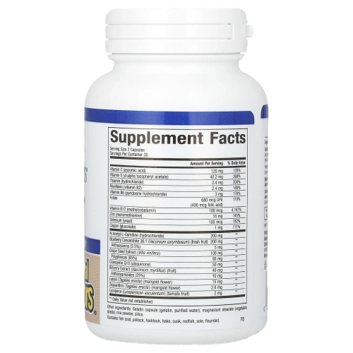 Natural Factors, Передовые глазные факторы, 60 капсул