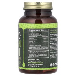 Maju Superfoods, CV 90+, масло орегано и масло черного тмина, 60 капсул