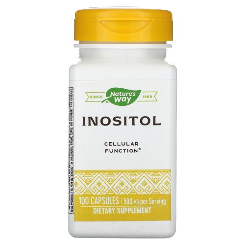 Nature's Way, Инозитол, один раз в день, 500 мг, 100 капсул