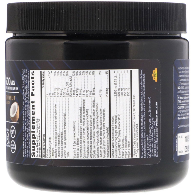 Biochem, Гидро-восстановление, Вкус кокоса, 5,2 унц. (148 г)