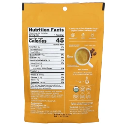 Four Sigmatic, Focus, органический растворимый кофе латте с ежовиком гребенчатым, ваниль, 120 г (4,23 унции)