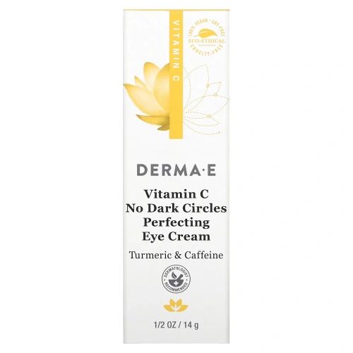 Derma E, Vitamin C, No Dark Circles Perfecting Eye Cream, 0.5 oz (14 g)