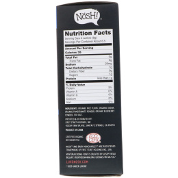 NosH!, Baby Munchables, органические вафли для прорезывания зубов, гранат и черника, 13 штук по 0,14 унц. (4 г)