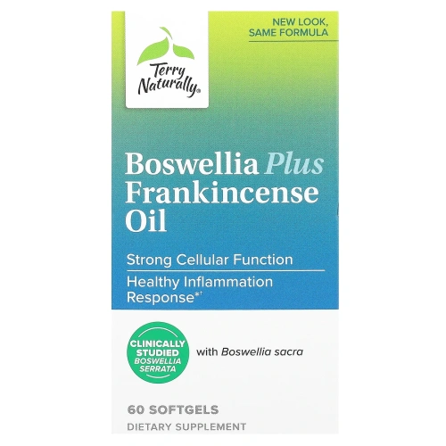 Terry Naturally, Boswellia Plus с маслом ладана, 60 капсул