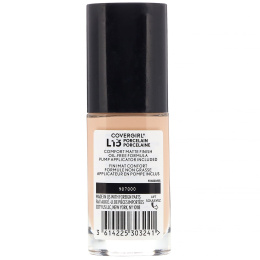 Covergirl, Матирующая тональная основа Trublend Matte Made, оттенок L15 фарфоровый, 30 мл