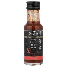 Dr. Mercola, Solspring®, Biodynamic®, органический острый соус, очень острый, 100 мл (3,4 жидк. Унции)