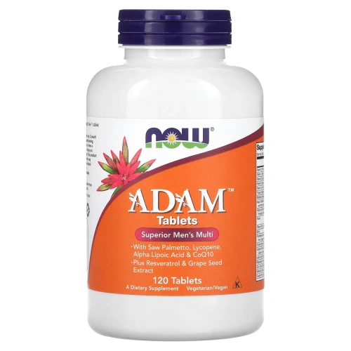 NOW ADAM Мультивитамины для мужчин, 120 таблеток