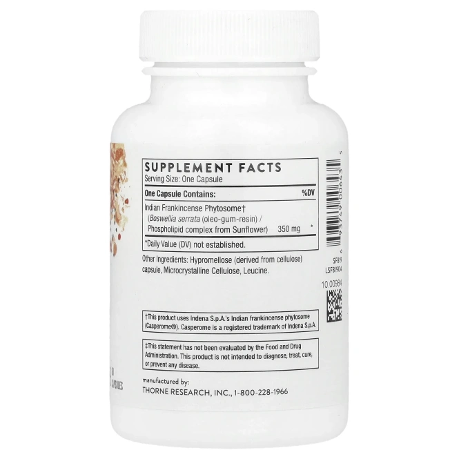 Thorne Research, Фитосомы босвеллии, 60 капсул