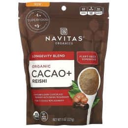 Navitas Organics, Longevity Blend, Organic Cacao + Reishi,  8 oz (227 g)